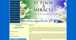 Desktop Screenshot of ittookamiracle.ca